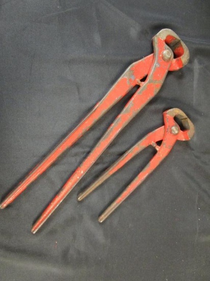 Lot of 2 Pairs of Nippers Farriers Tools