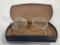 Vintage Silver Toned Wire Rimmed Eyeglasses