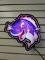 Purple Fish Light Up Slot Machine Topper