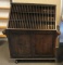 Antique Hotel Walnut Cabinet 75-Hole Key Holder