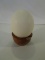 Real Ostrich Egg on Wood Base