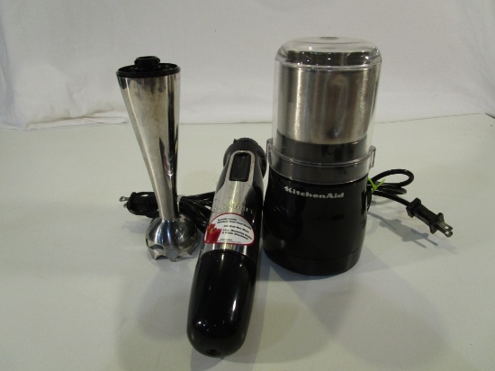 KitchenAid Coffee Grinder & Cuisinart Hand Blender