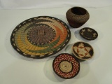 Lot of 5 Native American Style Baskets