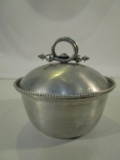 Vintage Knight Craft Aluminum Bowl w/ Lid