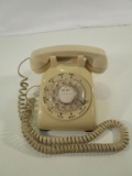 Vintage Rotary Beige Telephone