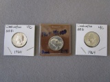 Lot of 3 1964 Quarters