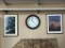 Wall clock and 2 frame photos