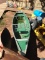 Green 16 foot flat stern 2-seated Canoe