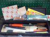 Lot of crafttools and sandpapers