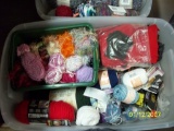 3 bins of sewing Yarn