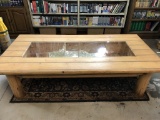 Coffee Table with  center glass display