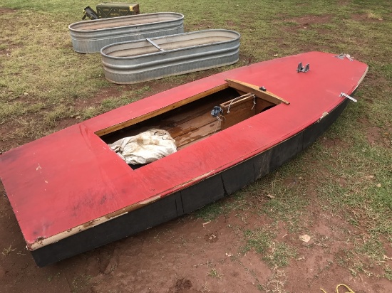 Wooden Sail Boat - Needs some repair and component