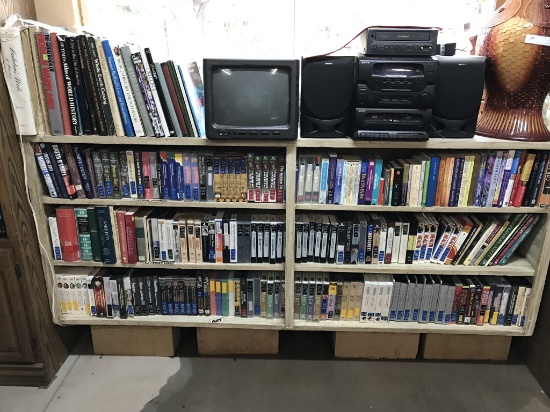 Book Shelve with contents (books & Videos)