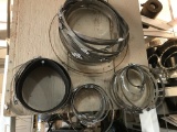 Lot of various sized hose clamps