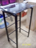Tall glass top table