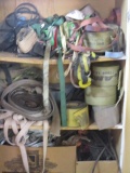 Assortment of tow straps and tie downs