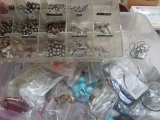 Large lot of beads and beading chains