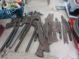 Lot of do it yourself hatchets and knife blades