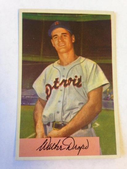 WALT DROPO Tigers 1954 Bowman Baseball Card #7
