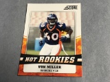 VON MILLER Broncos 2011 Score Football ROOKIE Card