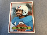 KEN STABLER Oilers 1980 Topps Football Card
