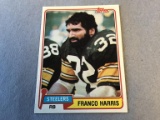 FRANCO HARRIS Steelers 1981 Topps Football Card
