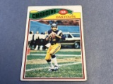 DAN FOUTS Chargers 1977 Topps Football Card
