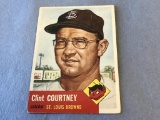 CLINT COURTNEY Browns 1953 Topps Baseball Card