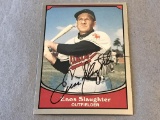 ENOS SLAUGHTER Autograph Baseball Card