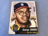 GEORGE CROWE Braves 1953 Topps Baseball Card #3