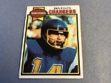 DAN FOUTS Chargers 1979 Topps Football Card-