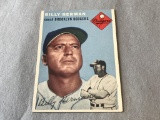 BILLY HERMAN Dodgers 1954 Topps Baseball #86