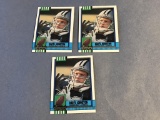 DARYL JOHNSTON Cowboys Lot of 3 1989 Topps Rookie
