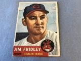 JIM FRIDLEY Indians 1953 Topps Baseball Card #187,