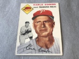 EARLE COMBS Phillies 1954 Topps Baseball #183