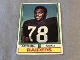 ART SHELL Raiders 1974 Topps Football Card
