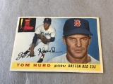 TOM HURD Red Sox 1955 Topps Baseball #116