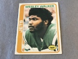 WESLEY WALKER Jets 1978 Topps Football ROOKIE Card