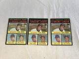 Lot of 3 1971 Topps Baseball STRIKEOUT LEADERS