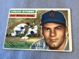 CHUCK STOBBS Nationals 1956 Topps Baseball #68