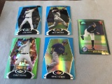 Lot of 5 Baseball REFRACTOR Cards 2008 Topps