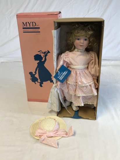 Marian Yu Designs Porcelain 16” Doll BLANCHE