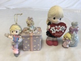 4 Precious Moments Figures-IOU, keepsake box