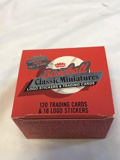 1986 Fleer Miniatures Baseball Complete Box Set