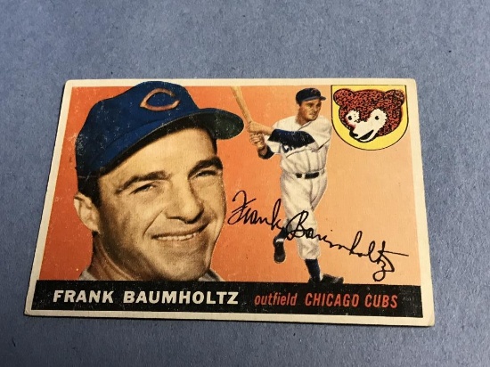 FRANK BAUMHOLTZ #172 Cubs 1955 Topps Baseball Card