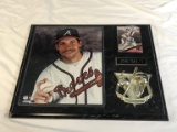 JOHN SMOLTZ Braves Wall Plaque with Photo & Card