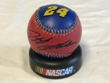 JEFF GORDON Autograph Signed Baseball NASCAR