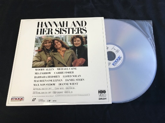 HANNAH AND HER SISTERS Woody Allen LASERDISC Movie
