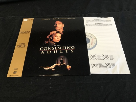 CONSENTING ADULTS Kevin Kline LASERDISC Movie