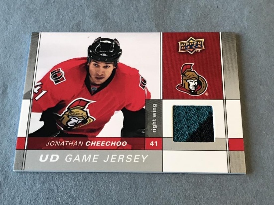 JONATHAN CHEECHOO 2009 Upper Deck UD Game JERSEY